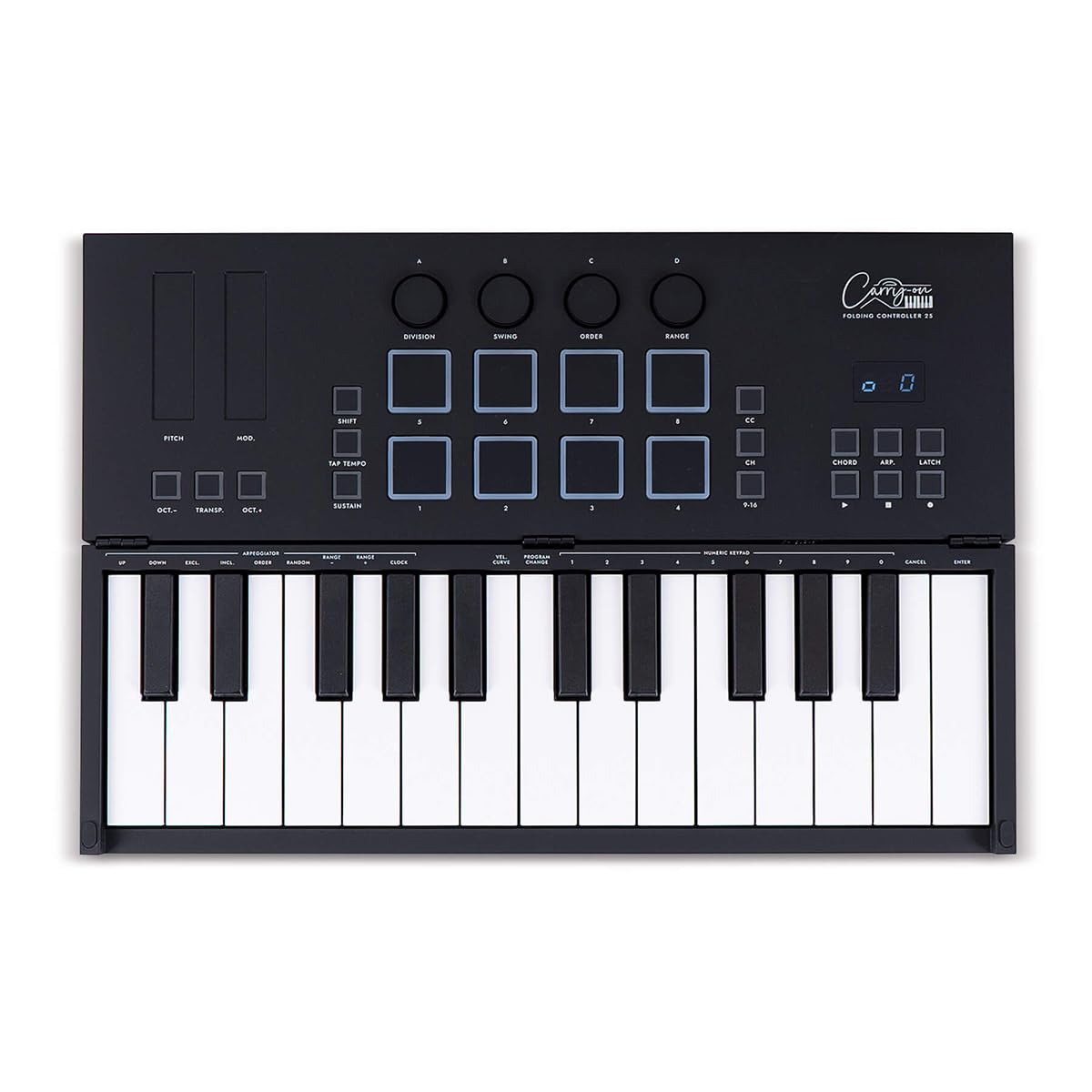 Carry-on Folding Controller 25 Midi Over USB Keyboard Controller FC25