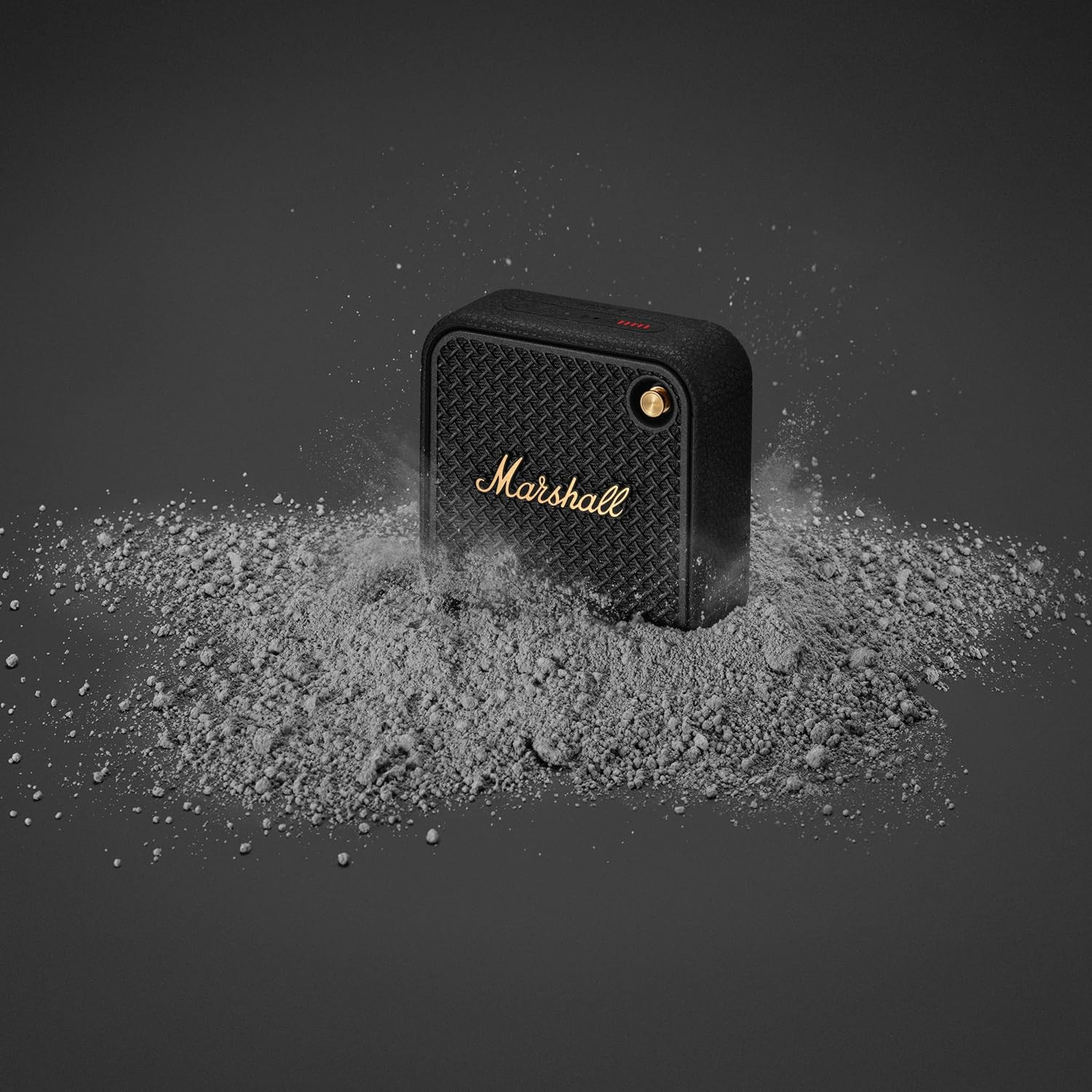 Marshall Willen II Portable Bluetooth Speaker 17 Hour Playtime Dust Waterproof IP67 10 W Bluetooth Speaker Black Brass Mono Channel