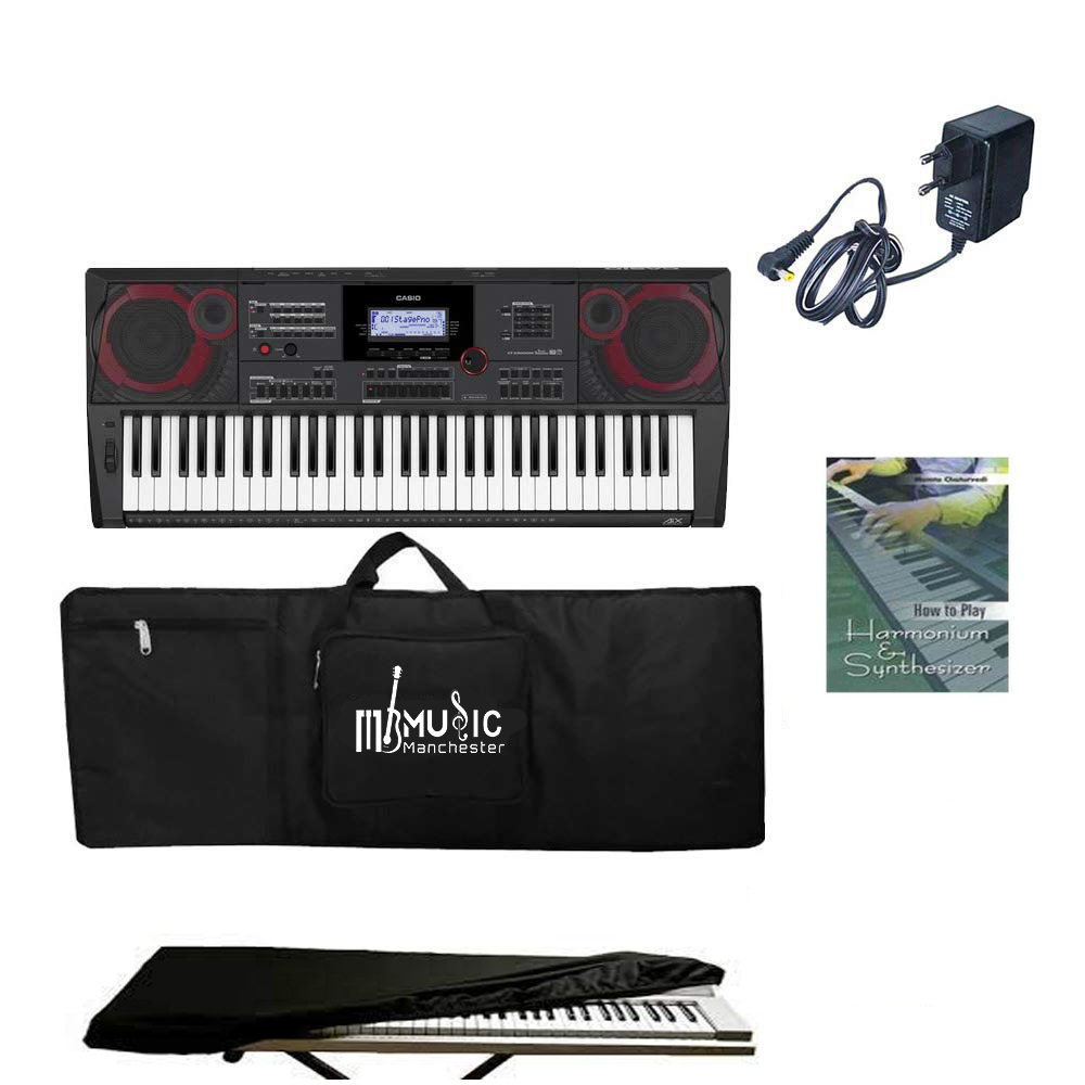 Casio CT-X9000IN 61-Key Portable Keyboard With Power Adapter Gigbag Cloth Ebook