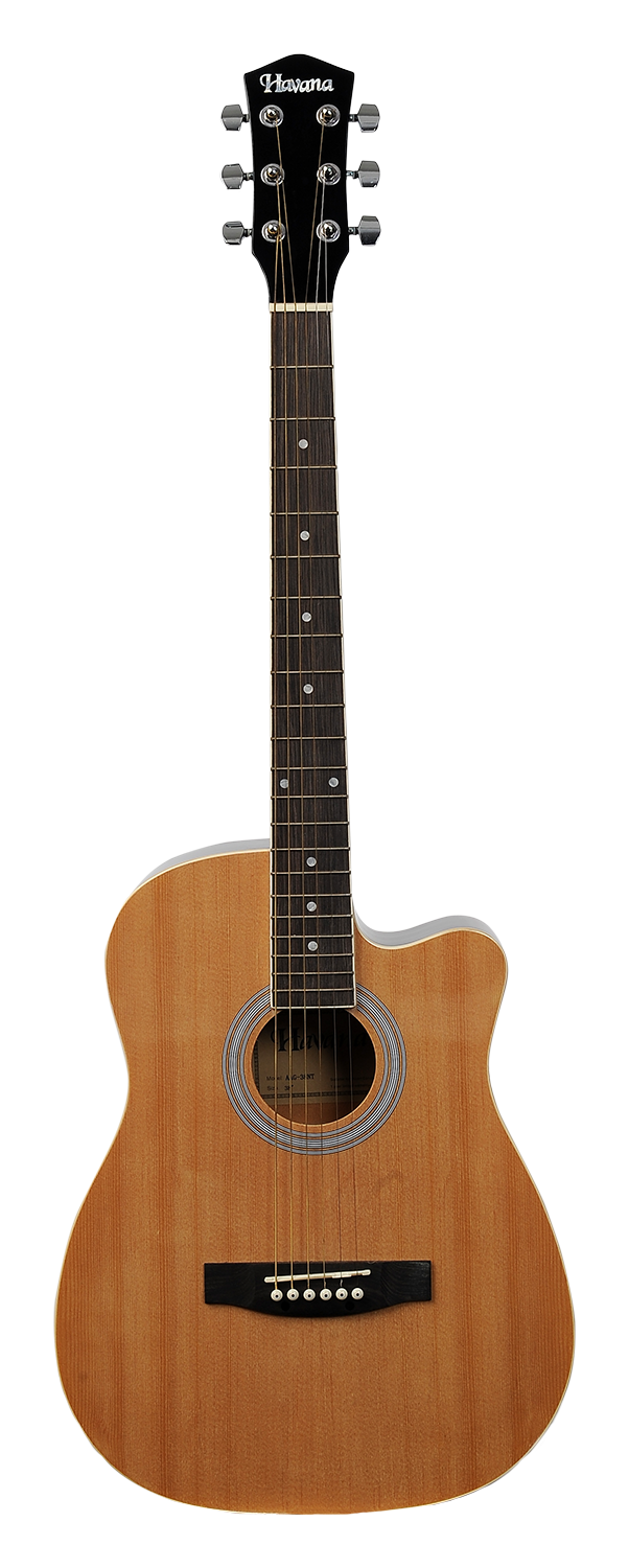 Havana 38 Cutaway Acoustic Guitar AAG-38 Natural