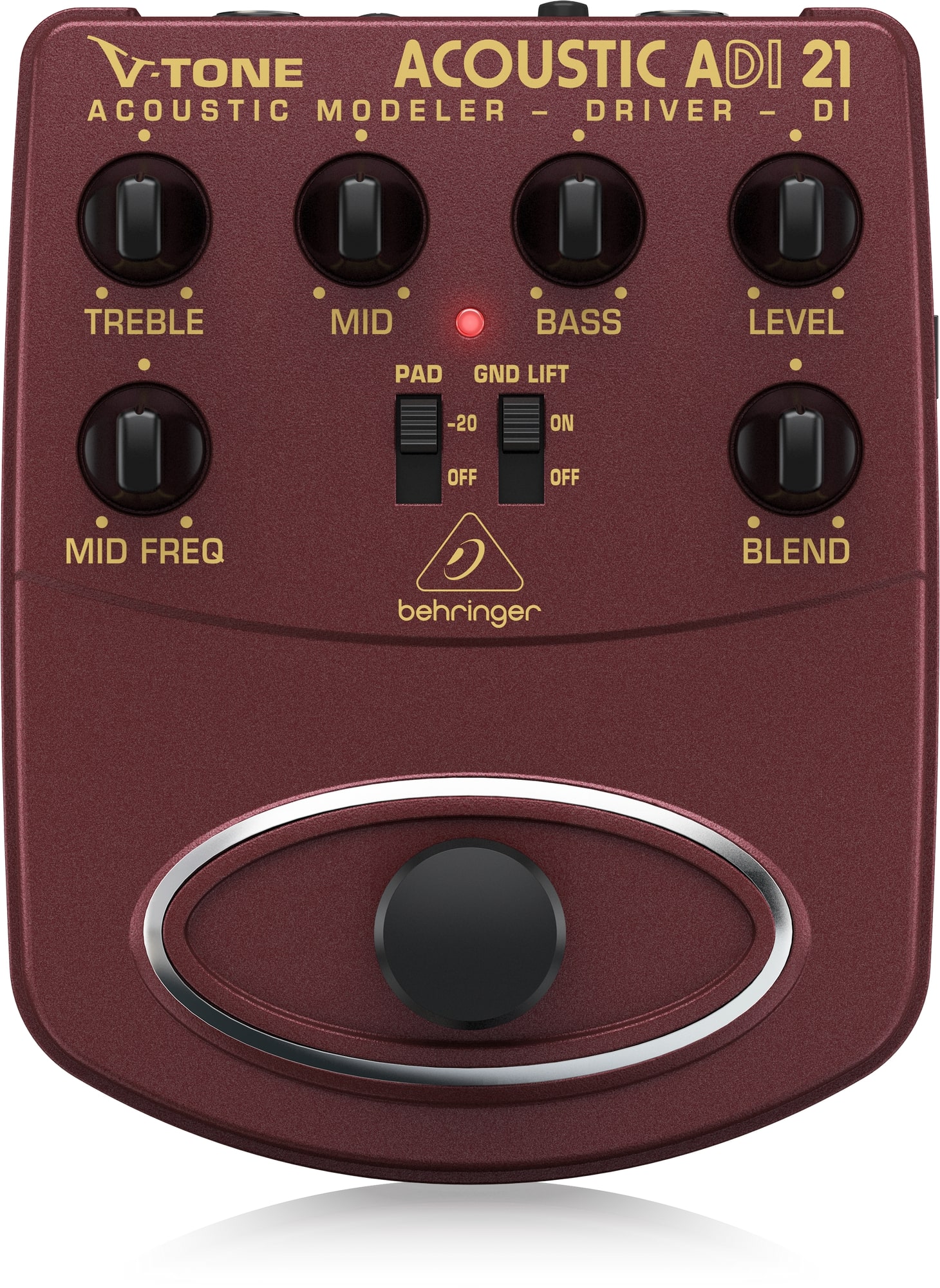 Behringer V-TONE ACOUSTIC DRIVER DI ADI21 Acoustic Amp ModelerDirect Recording PreampDI Box