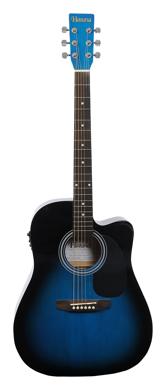 Havana 41 Cutaway Acoustic Guitar AG-41C Blue Sunbrust
