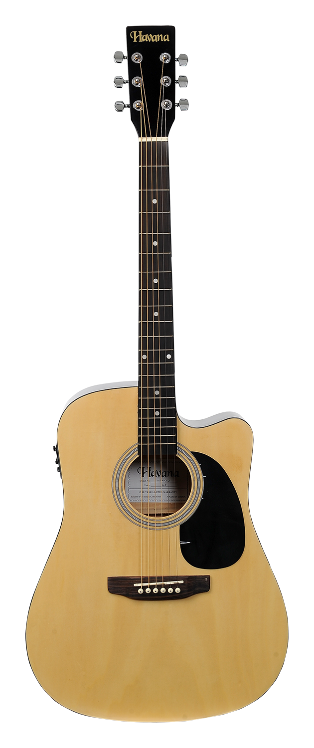 Havana 41 Cutaway Acoustic Guitar AAG-41CEQ Natural