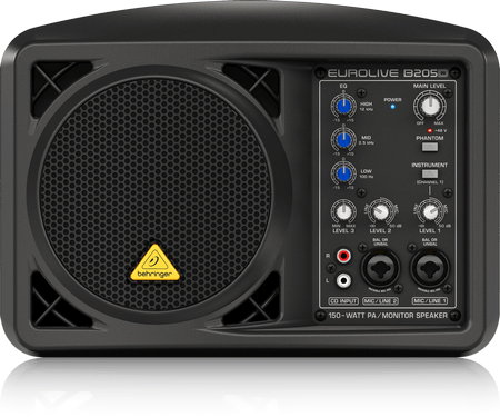 Behringer EUROLIVE B205D Ultra-Compact 150W PAMonitor Speaker System