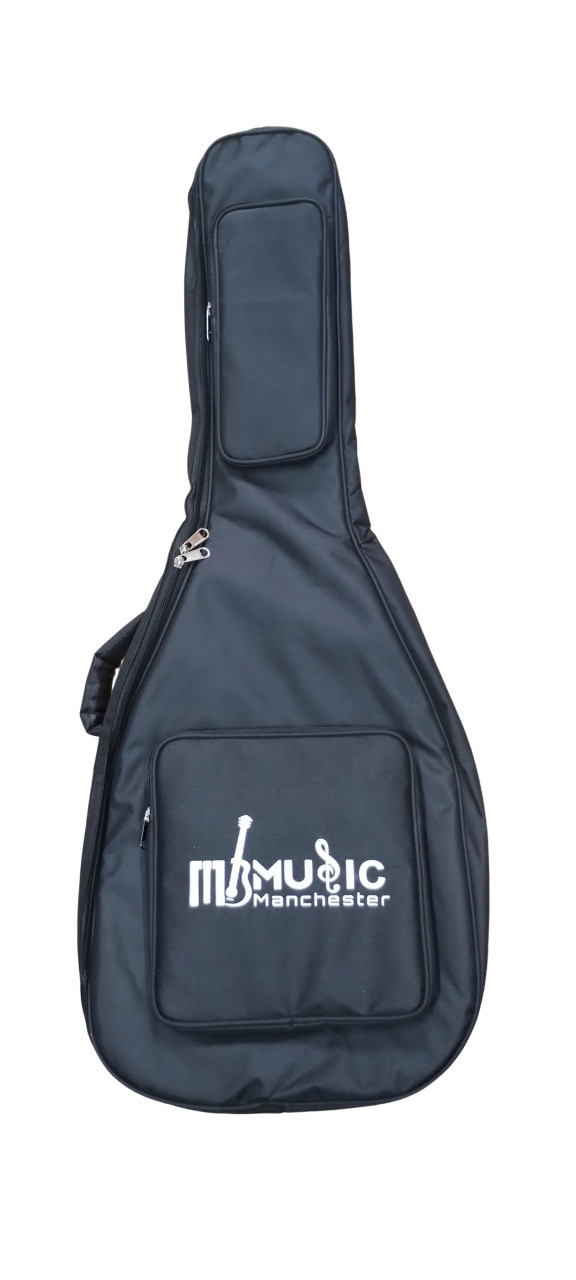Music Manchester Electric Guitar Bag with Double Pocket Cover Foam Padding Black - for Fender Yamaha Cort Ibanez Xtag Ashton Kadence Vault Hobmer Givson KAPS Rocks and Other All Brands Double Ele Black