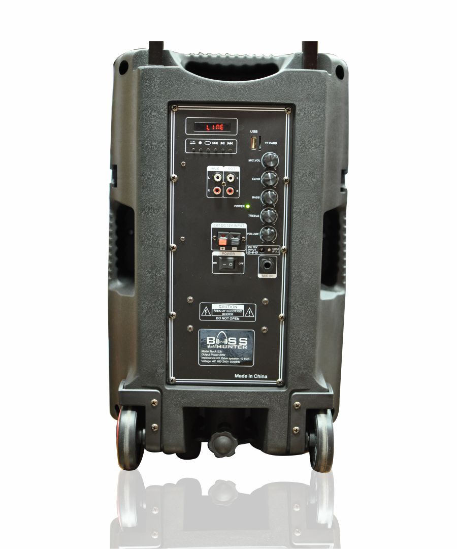 Bass Hunter Trolley Wireless - Bluetooth Amplispeaker 15 inch