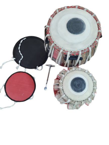 Tabla Set Wooden Tabla Drums pair with Tabla Cushion Bag and Hammer for Professionals