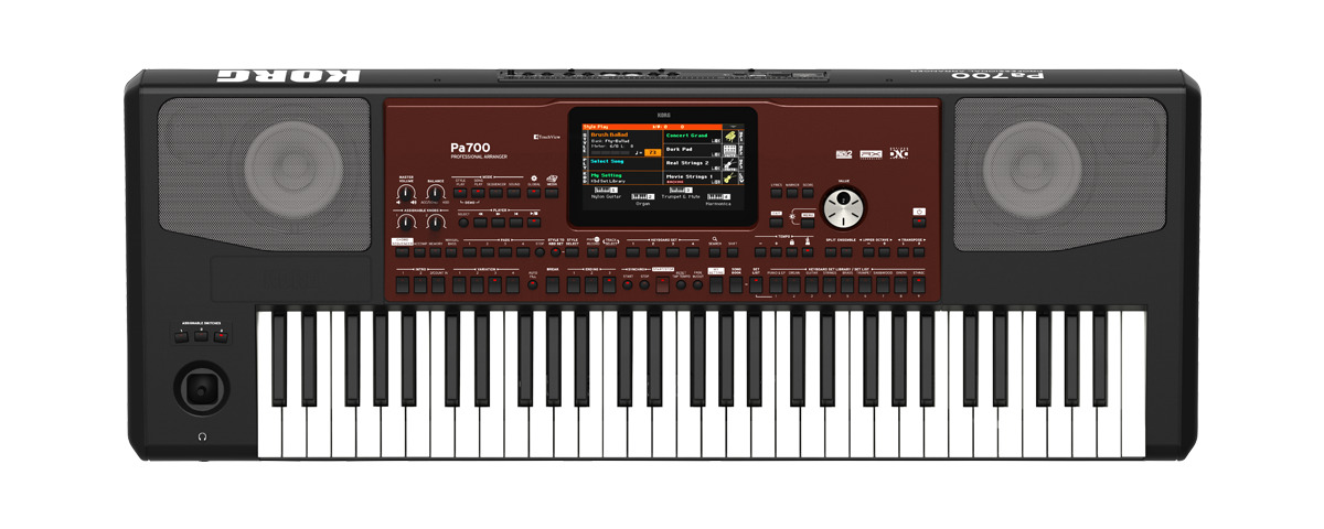 Korg PA700 Professional Arranger 61-Keys with Touchscreen Black