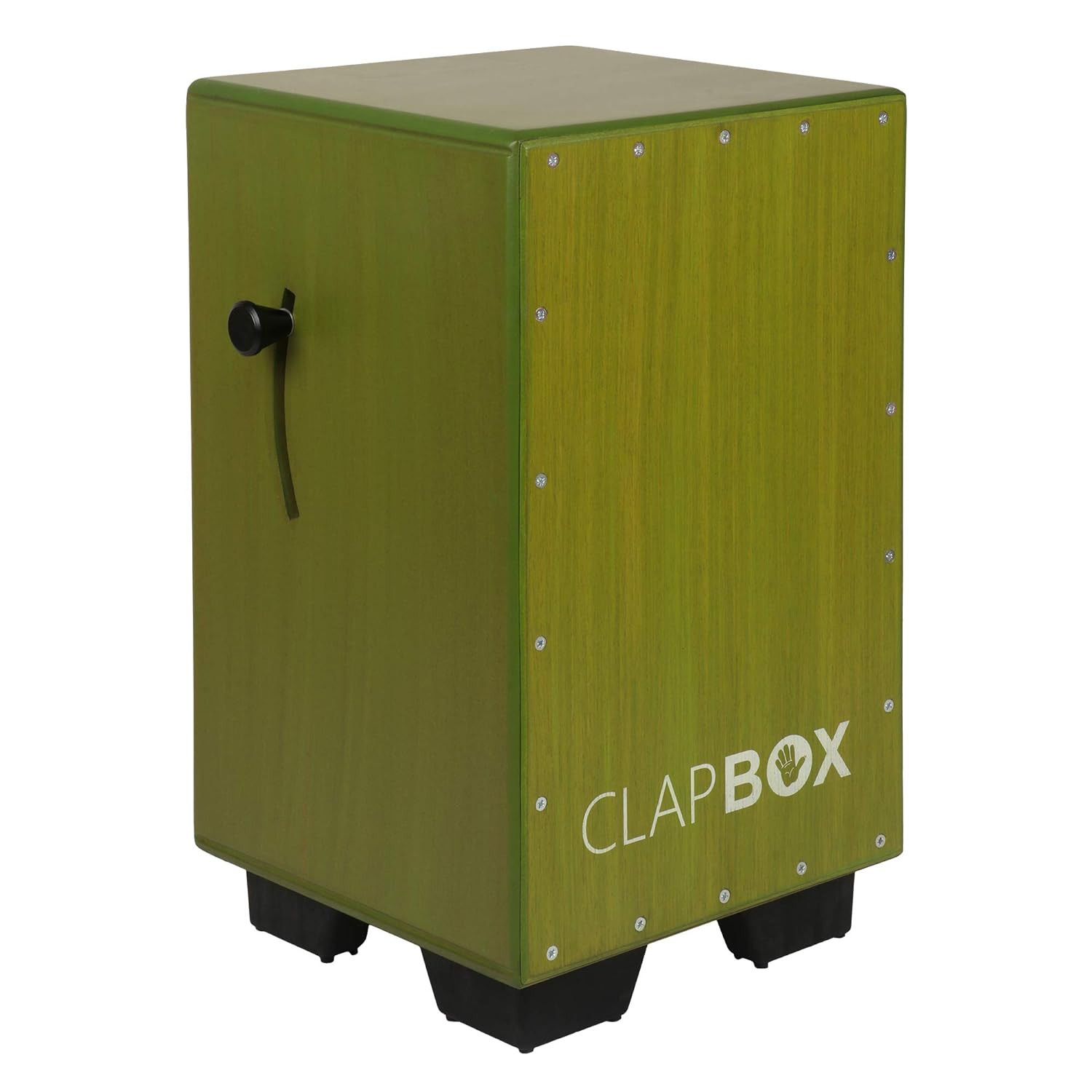 Clapbox Adjustable Snare Cajon CB40- Olive Green Birch Wood H50 W30 L30 - 3 Internal Snares