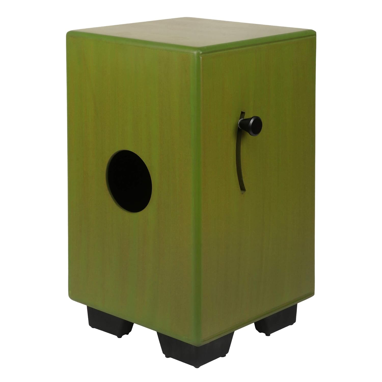 Clapbox Adjustable Snare Cajon CB40- Olive Green Birch Wood H50 W30 L30 - 3 Internal Snares