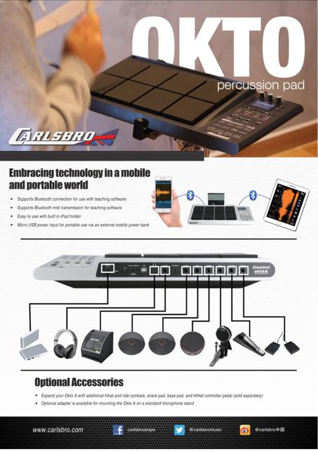 Carlsbro OKTA A Electronics Percussion Pad