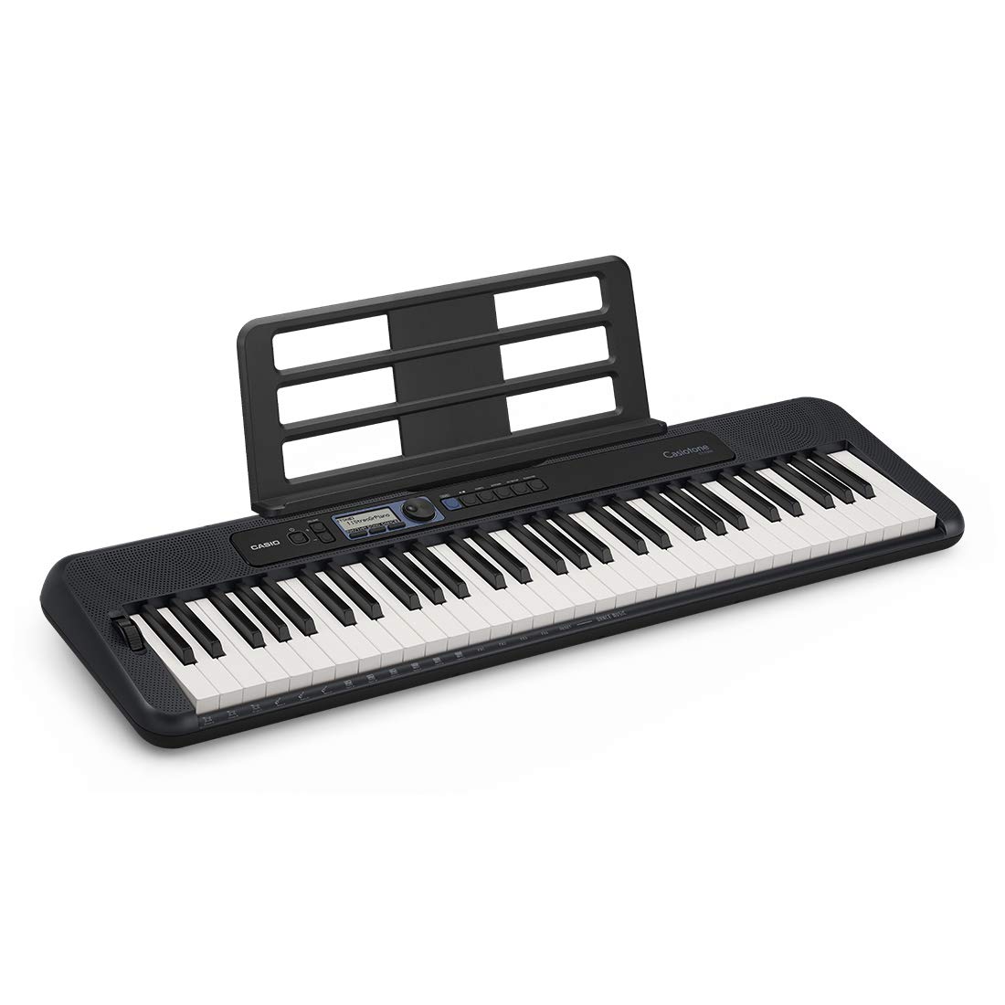 Casio CT-S300 61-Key Touch Sensitive Portable Keyboard Black With Free Adapter
