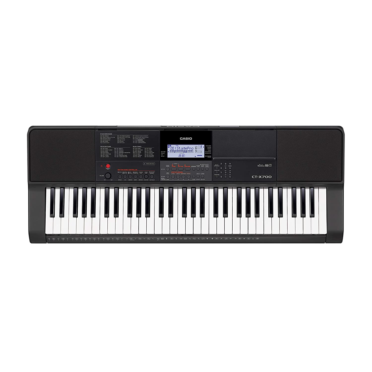 Casio CT-X700 61-Key Touch Sensitive Portable Keyboard with Carry Case