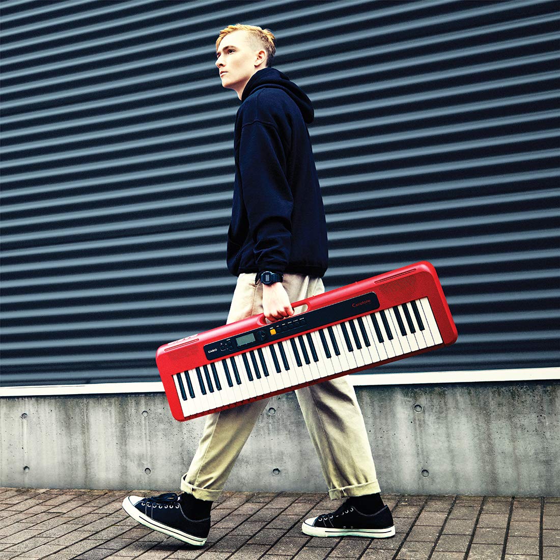 Casio Standard Keyboard CT-S200RD 61 Keys with Adapter Red