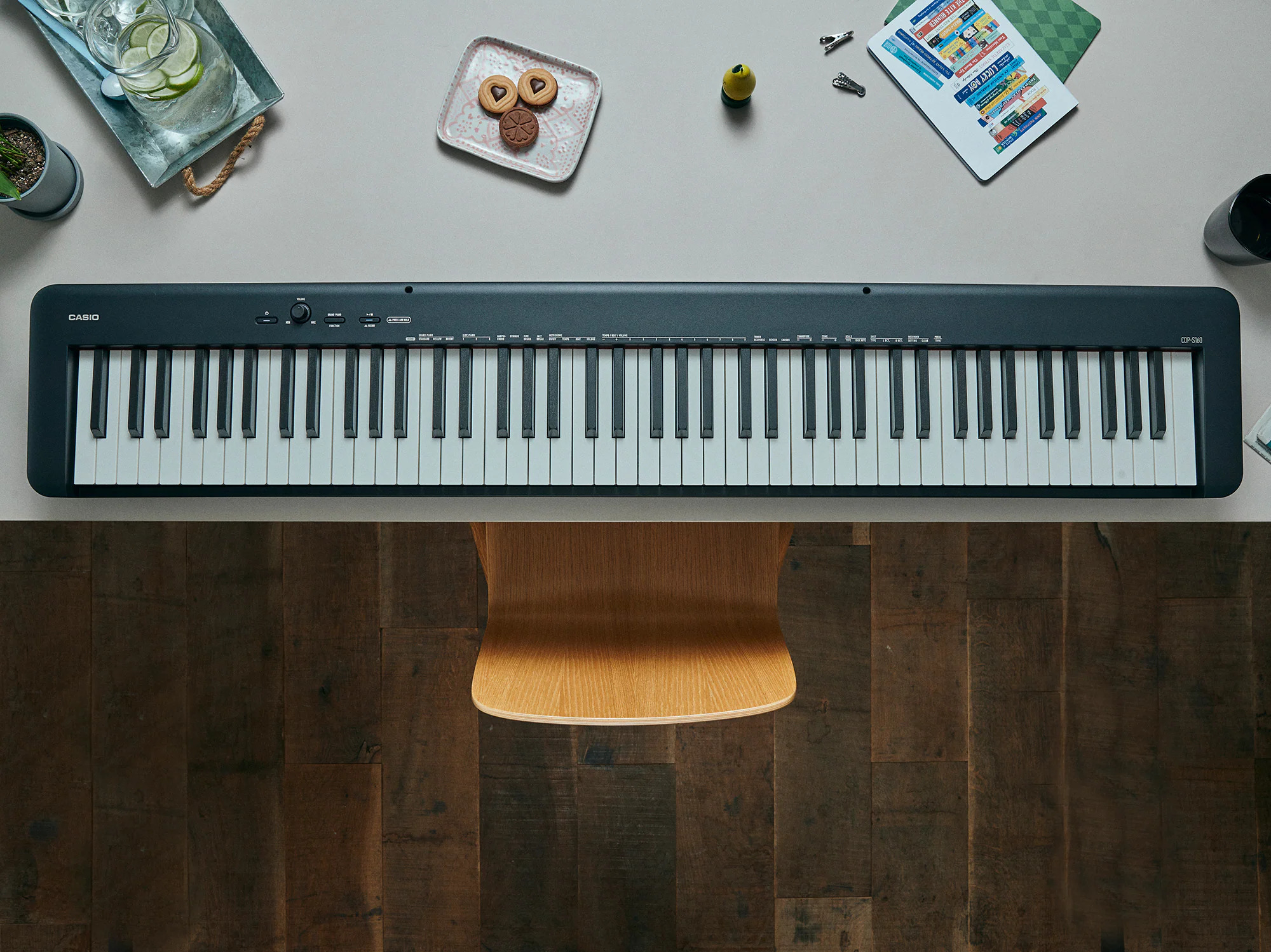 Casio CDP-S160BK Contemporary Digital Piano 88 Keys Without Stand