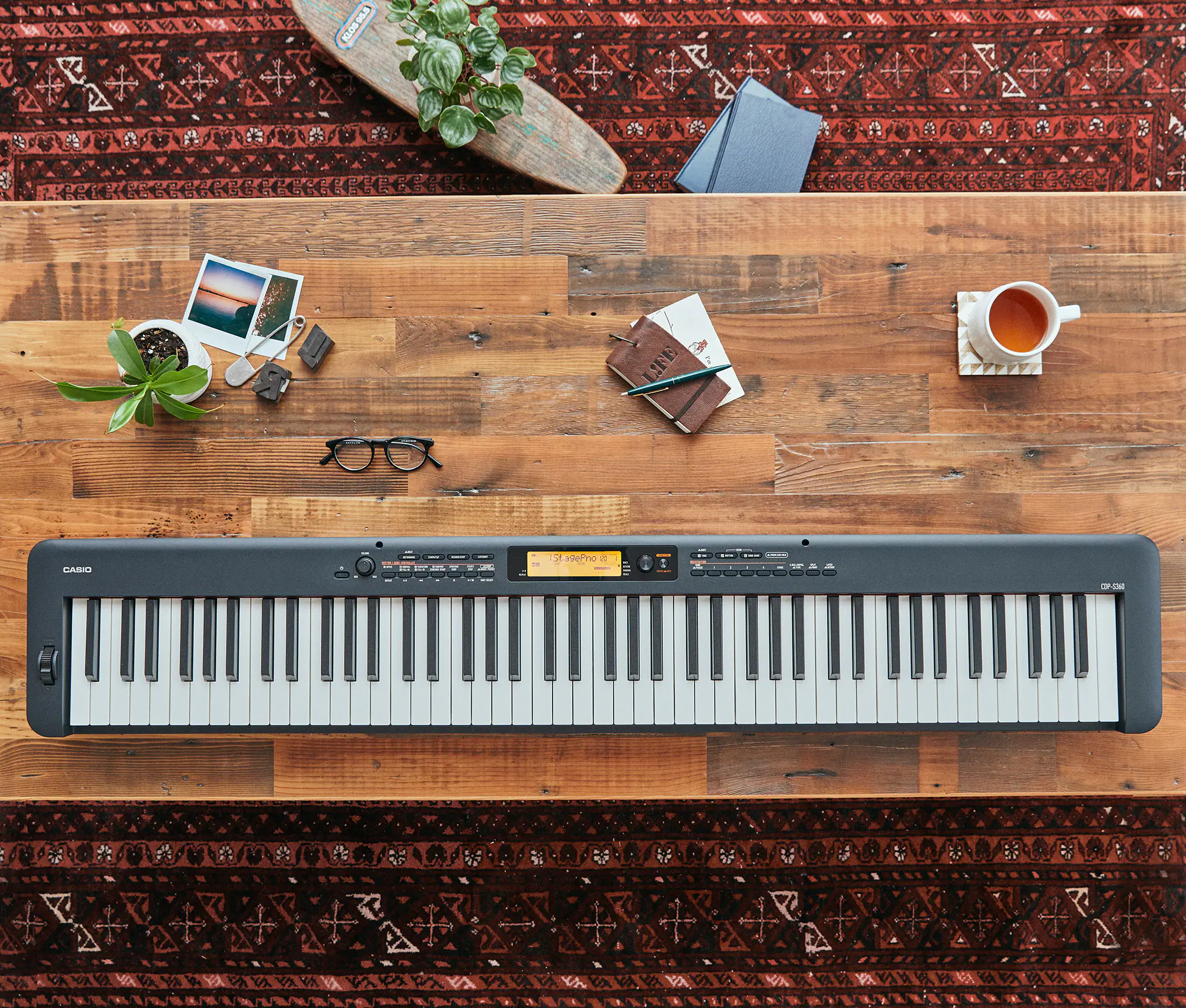 Casio CDP-S360 BK Contemporary Digital Piano 88 Keys Without Stand