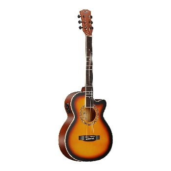Techno Semi- Acoustic Guitar TMR-239CEG with Padded Bag Sunburst