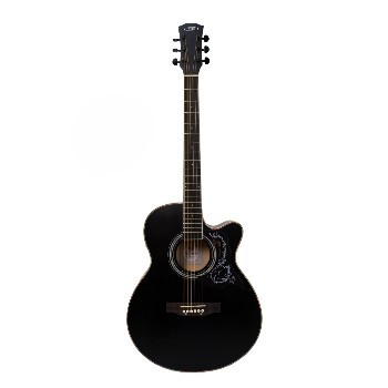 Techno Semi- Acoustic Guitar TMR-239CG with Padded Bag Black