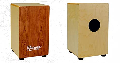 Havana wooden Cajon Natural Finish with string and bell CJ121HL