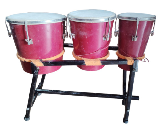 Mini Wooden Congo Set With Stand 3PC