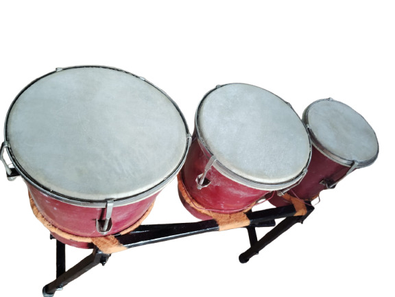 Mini Wooden Congo Set With Stand 3PC