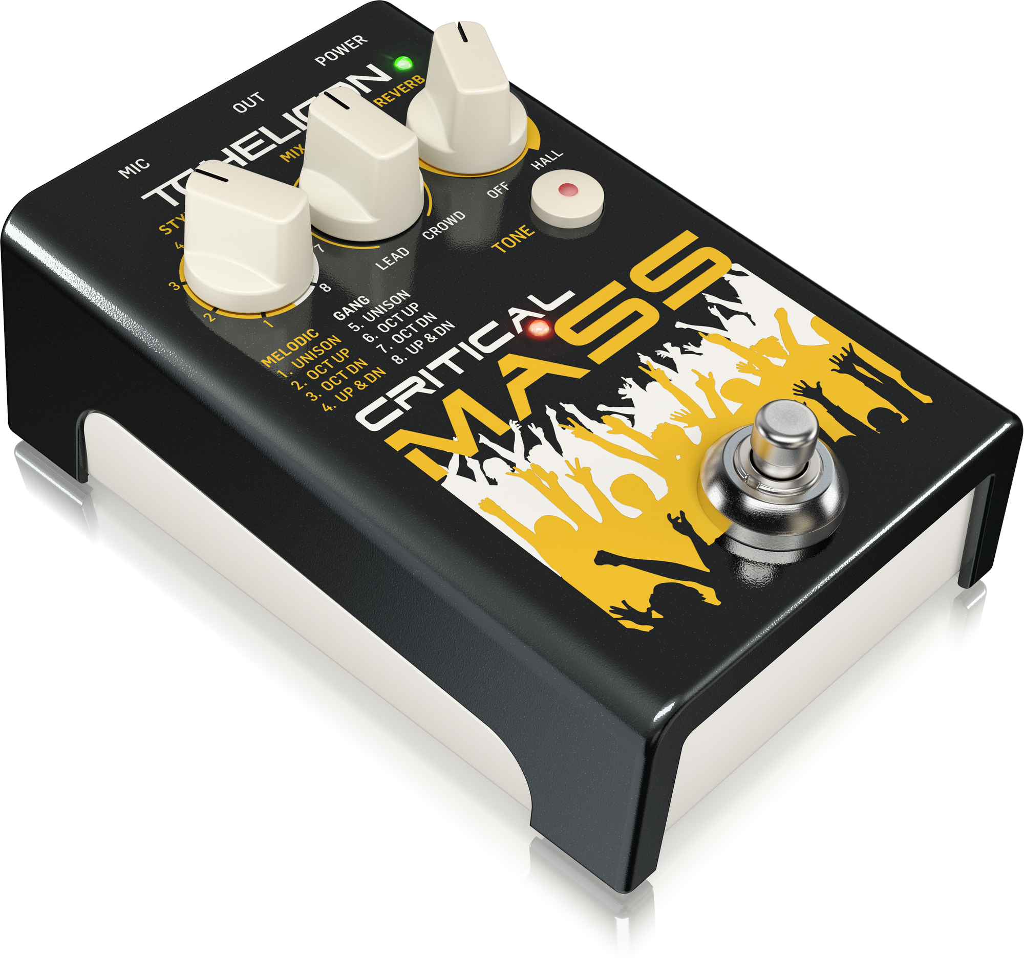 TC Helican CRITICAL MASS Studio-Quality Vocal Stompbox for Large Group-Sound Effects