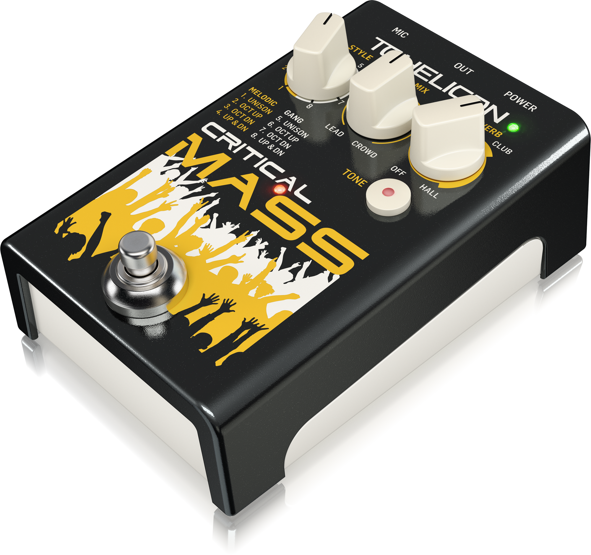 TC Helican CRITICAL MASS Studio-Quality Vocal Stompbox for Large Group-Sound Effects