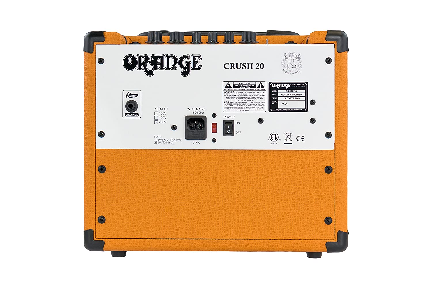 Orange Crush 20 Twin-Channel 20 W Guitar Amplifier Orange