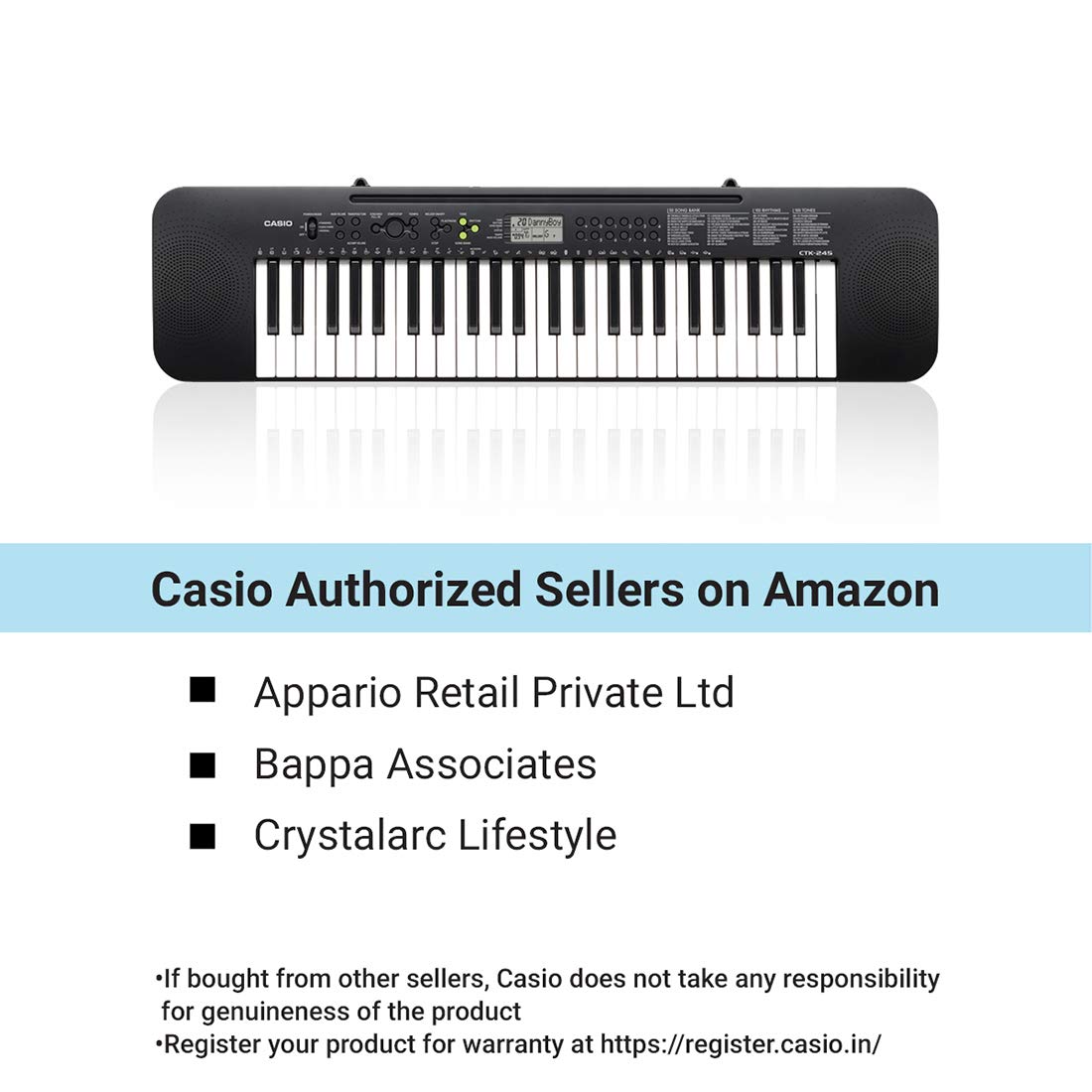 Casio CTK-240 Musical Keyboard Black
