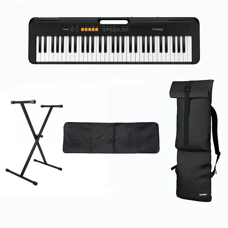 Casio CT-S100 Casiotone 61-Key Portable Keyboard with Bag Stand Dustcover Combo Pack