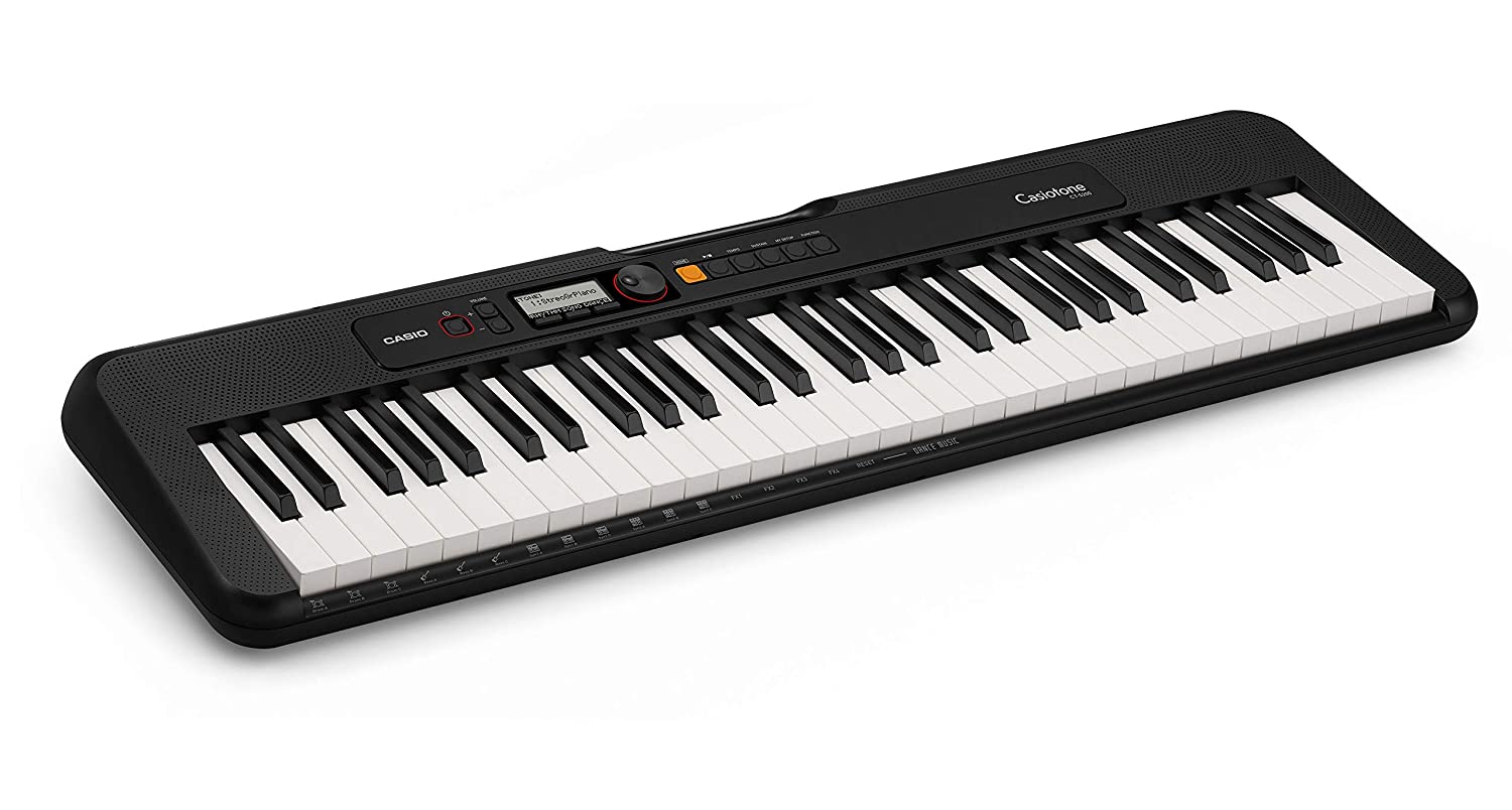 Casio CT-S200BK 61-Key Premium Keyboard Pack with Stand Headphones Power Supply Black