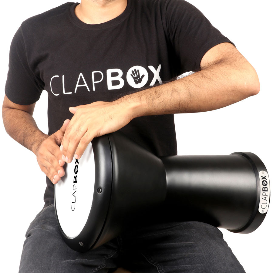 Clapbox Darbuka- Aluminium 9 Inches Black