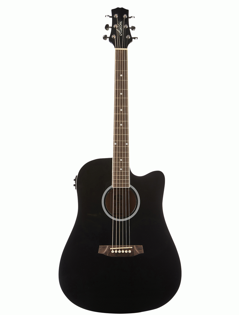 Ashton D20CEQ BK 41 Cutaway Acoustic Guitar with EQ BLACK