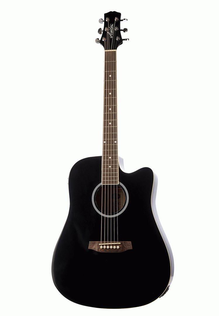 Ashton D20CEQ BK 41 Cutaway Acoustic Guitar with EQ BLACK