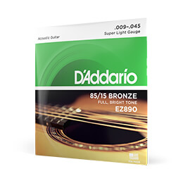 DADDARIO EZ890 SET ACOUS GTR 8515 SUP LITE