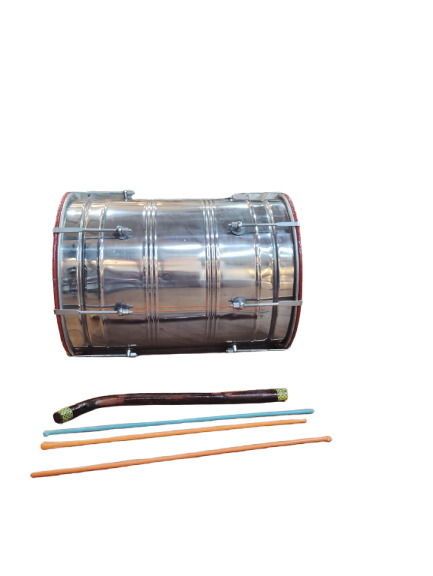 Steel Dhol Big With Wodden Stick