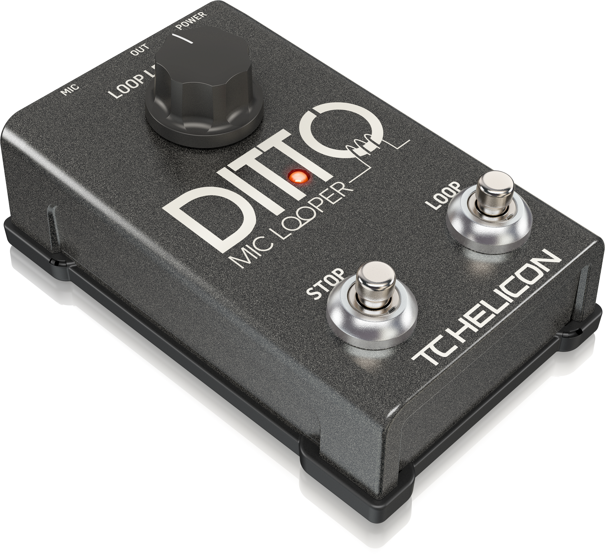 TC Helican DITTO MIC LOOPER Easy to Use Two-Button Looper Pedal for Vocals and Acoustic Instruments