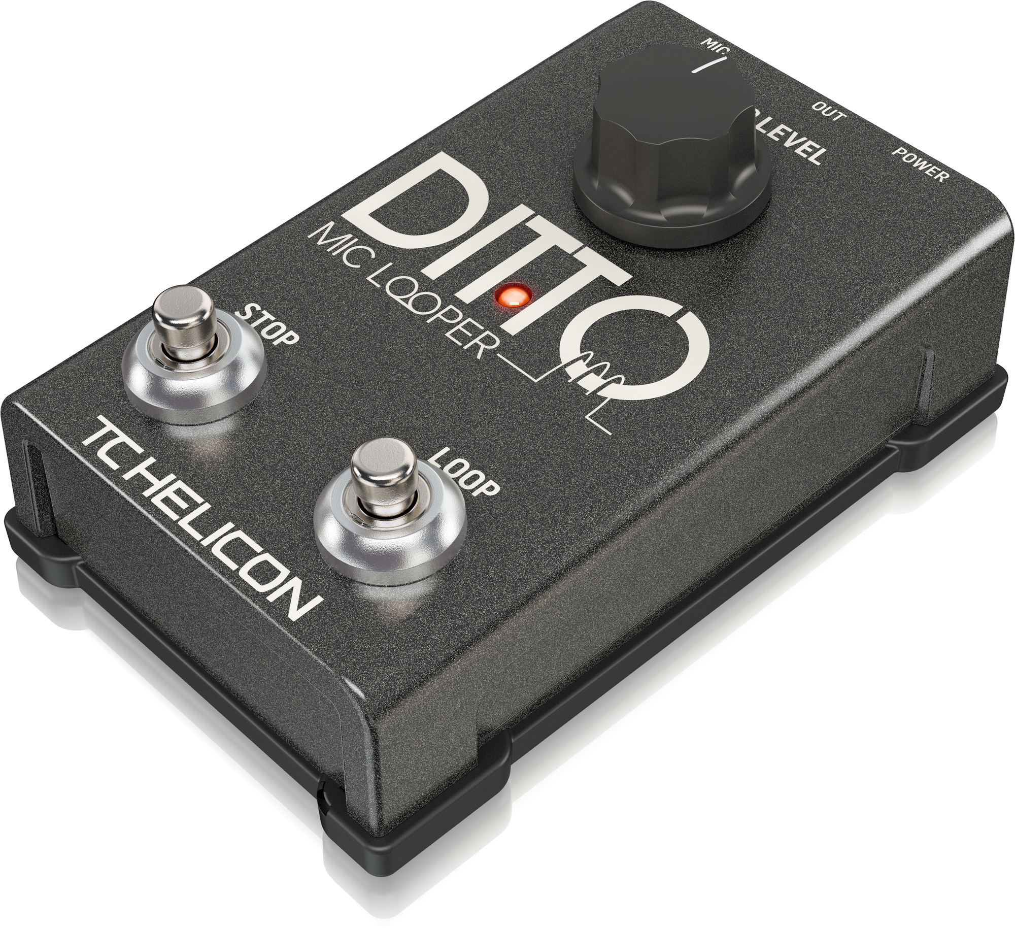 TC Helican DITTO MIC LOOPER Easy to Use Two-Button Looper Pedal for Vocals and Acoustic Instruments