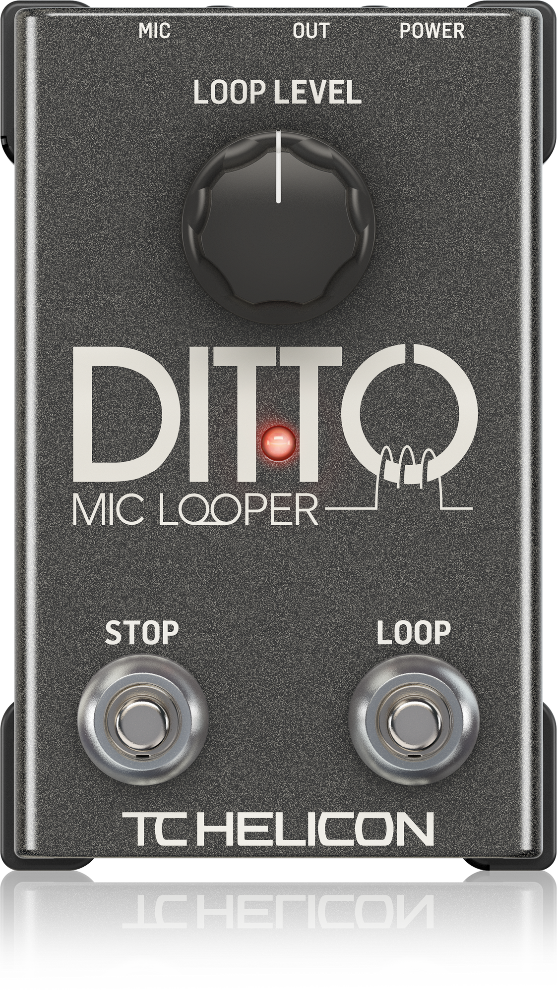 TC Helican DITTO MIC LOOPER Easy to Use Two-Button Looper Pedal for Vocals and Acoustic Instruments