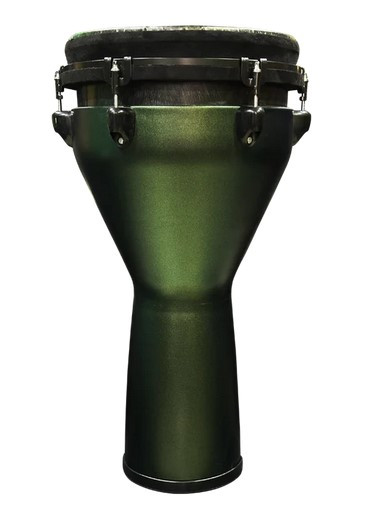 Pluto Djembe 12 Green With Cover  -12GP