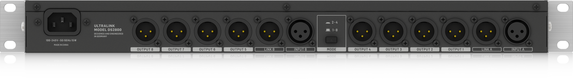 Behringer DS2800 Professional 2-Input 8-Output Distribution Splitter