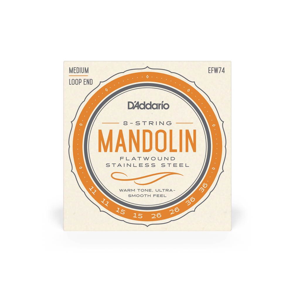 DADDARIO EFW74 SET MANDOLIN FLATWOUND MEDIUM
