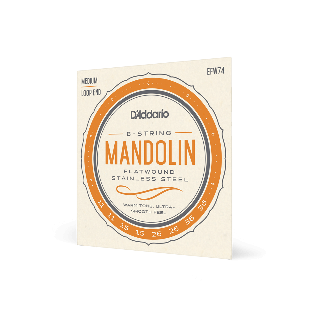 DADDARIO EFW74 SET MANDOLIN FLATWOUND MEDIUM