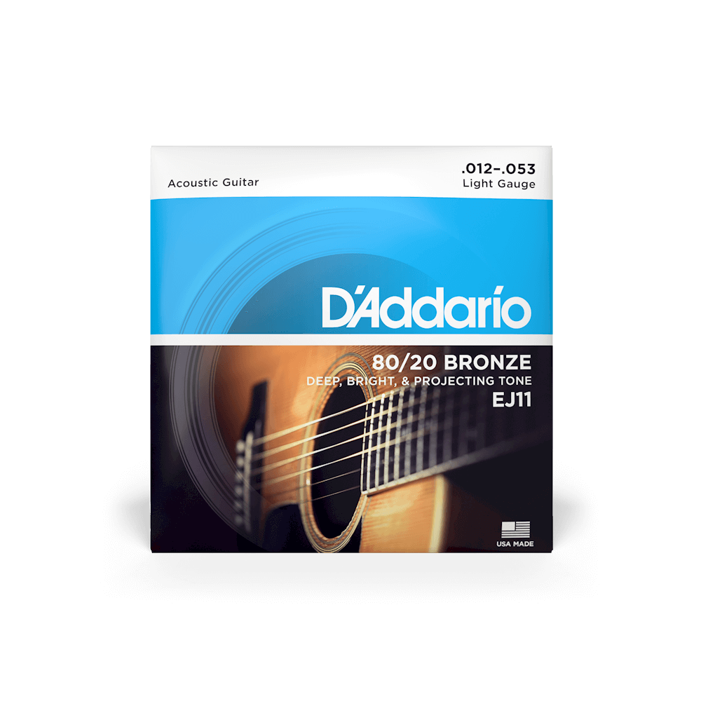 DADDARIO EJ11 SET ACOUS GTR 8020 BRZ LITE