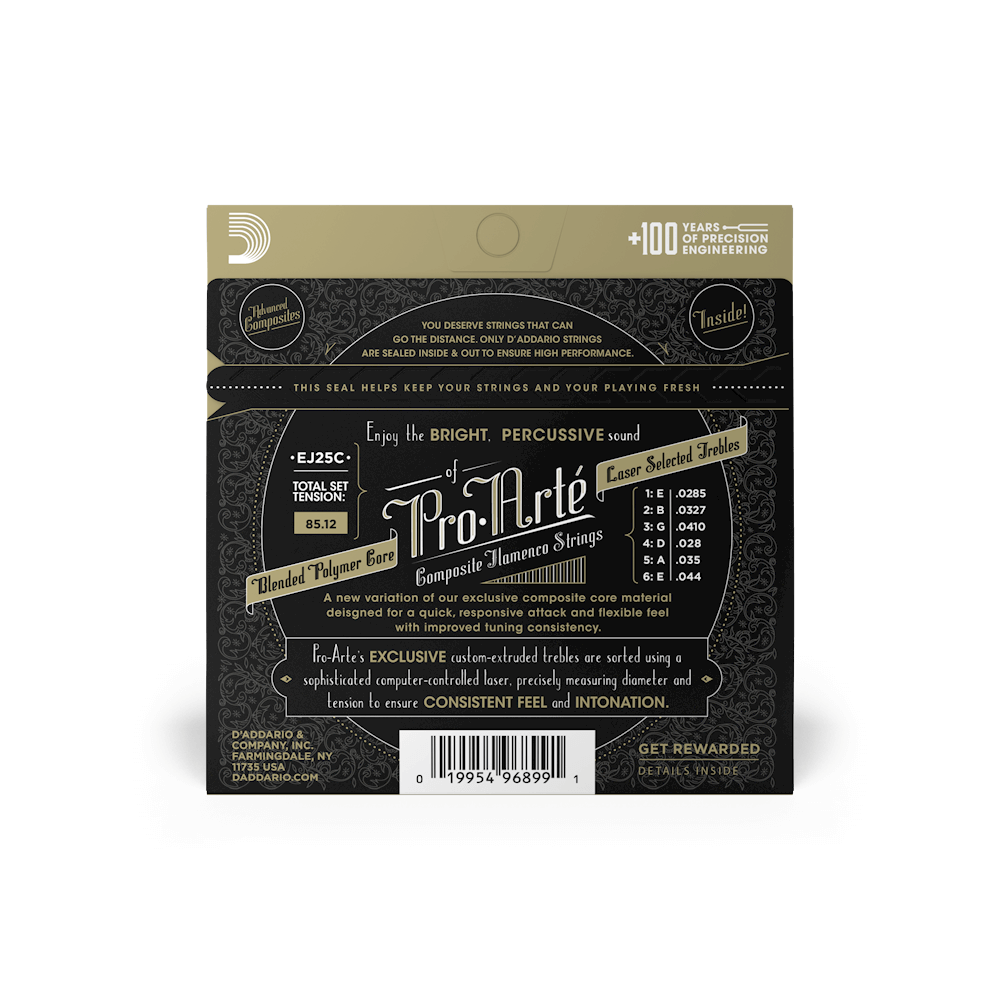 DADDARIO EJ25C SET CLS GTR PROA CMP BLK FLMC