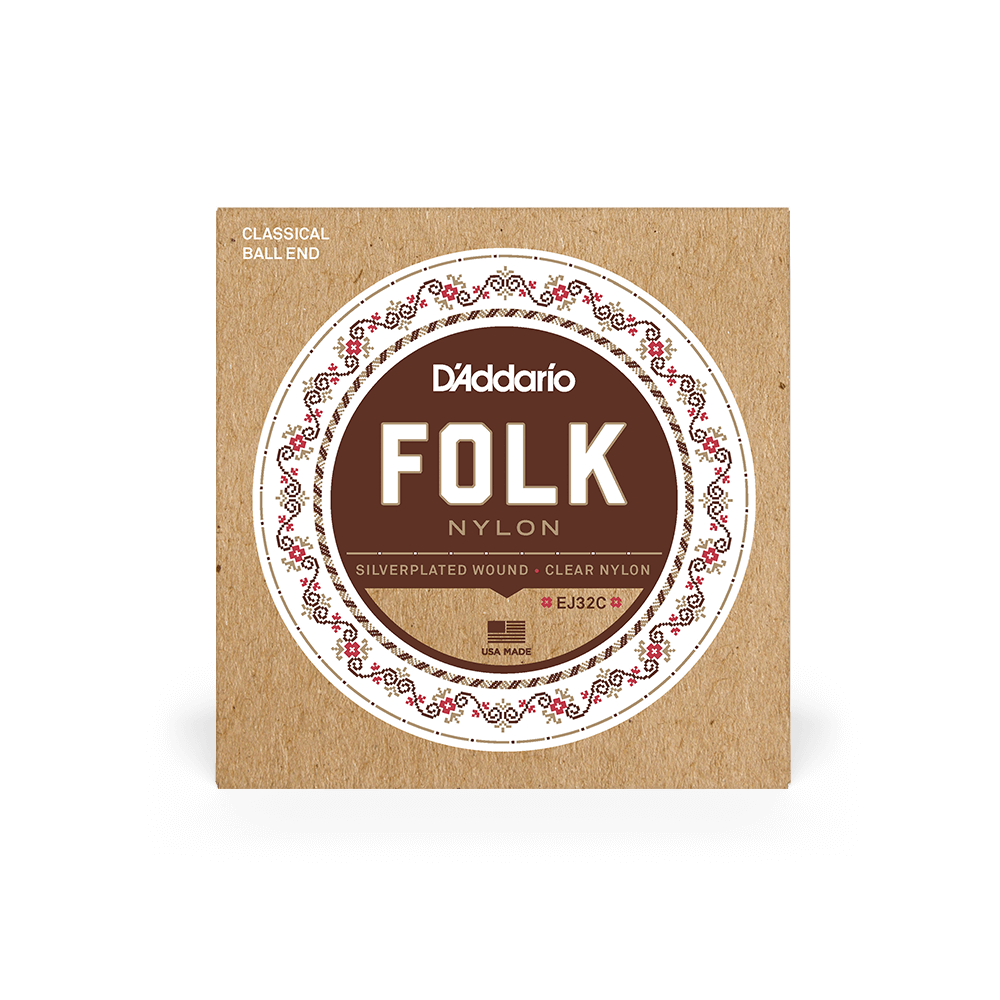DADDARIO EJ32C SET CLS GTR FOLK CLR SPC BALL