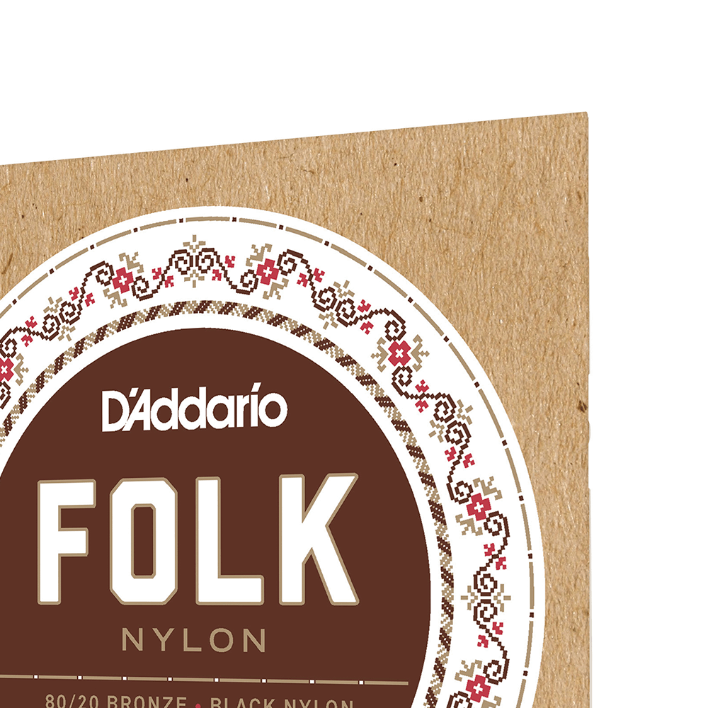 DADDARIO EJ34 SET CLS GTR FOLK BLK 8020 BALL