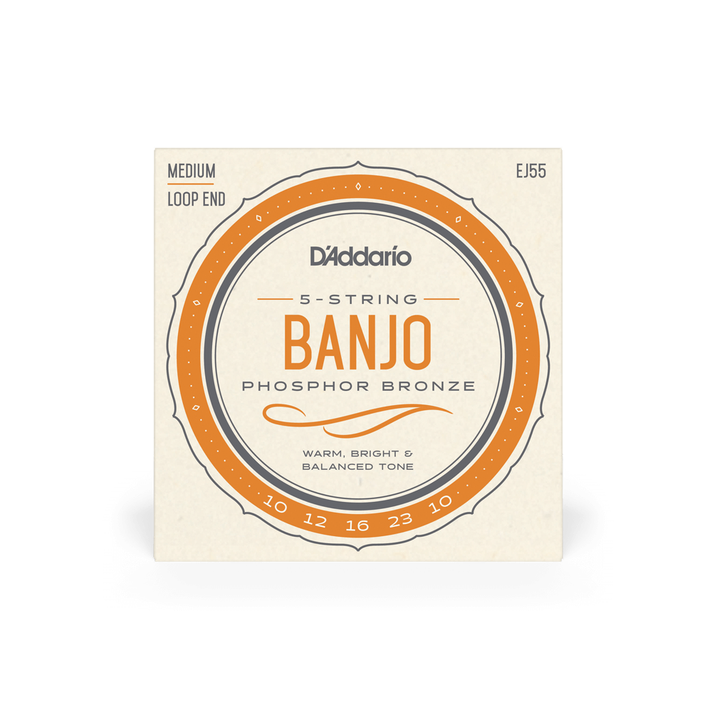 DADDARIO EJ55 SET BANJO PHOS BRZ MED