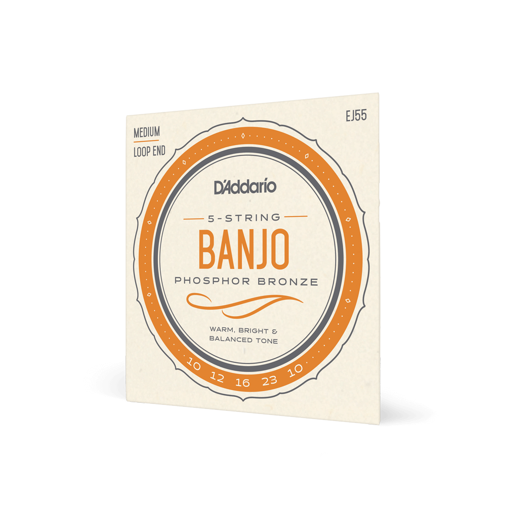 DADDARIO EJ55 SET BANJO PHOS BRZ MED