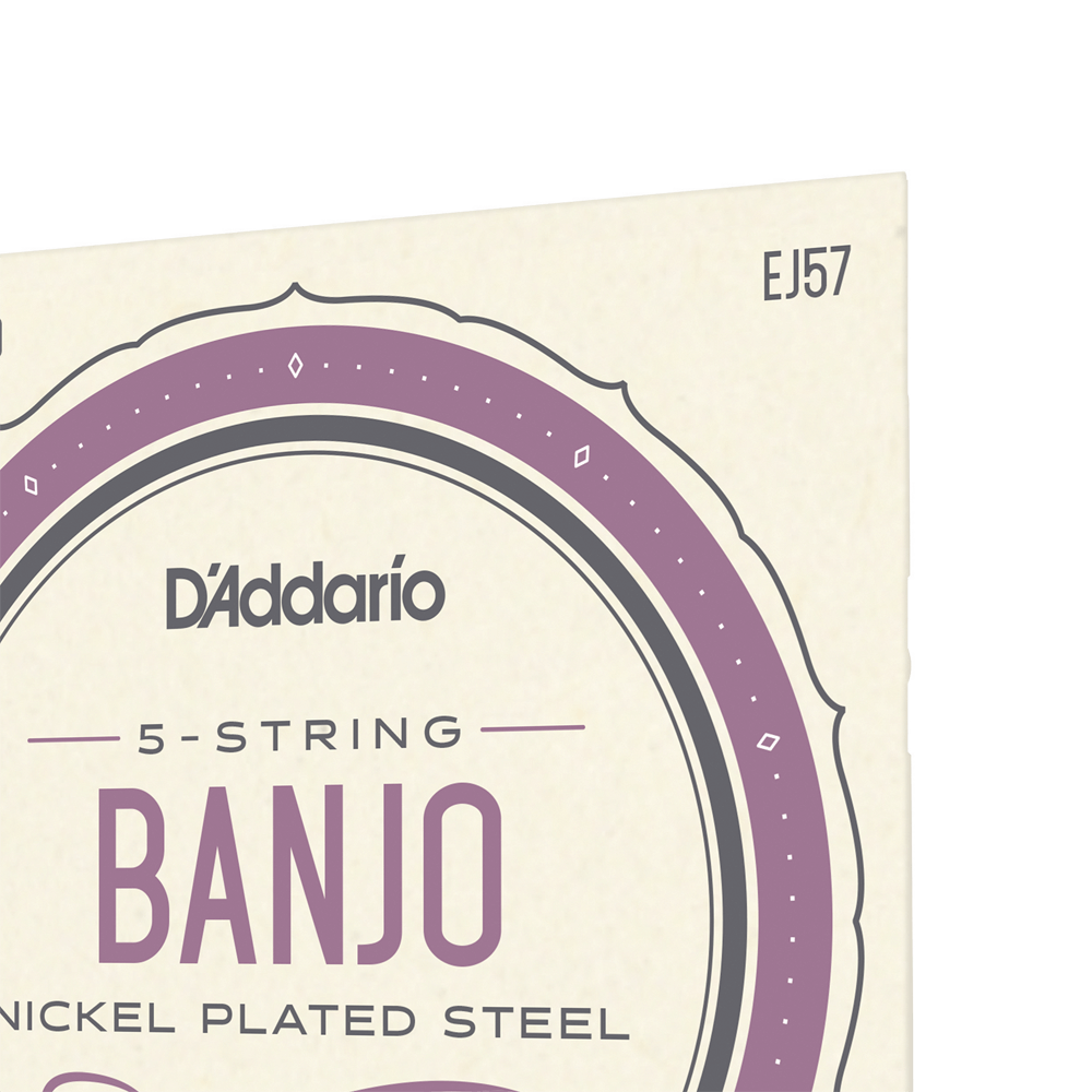 DADDARIO EJ57 SET BANJO NICKEL CUSTOM MED